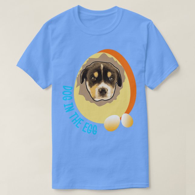 Hund im Ei 13 T-Shirt (Design vorne)