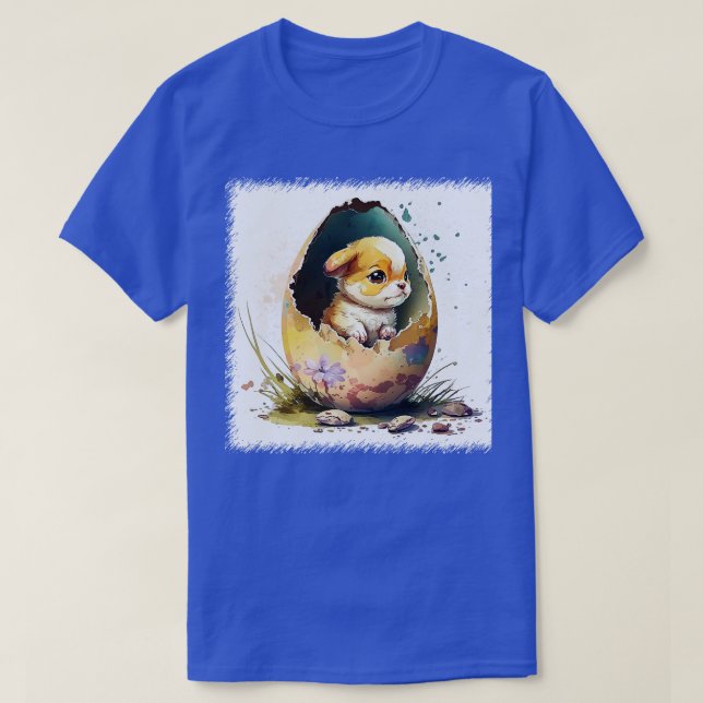 Hund im Ei 157 T-Shirt (Design vorne)