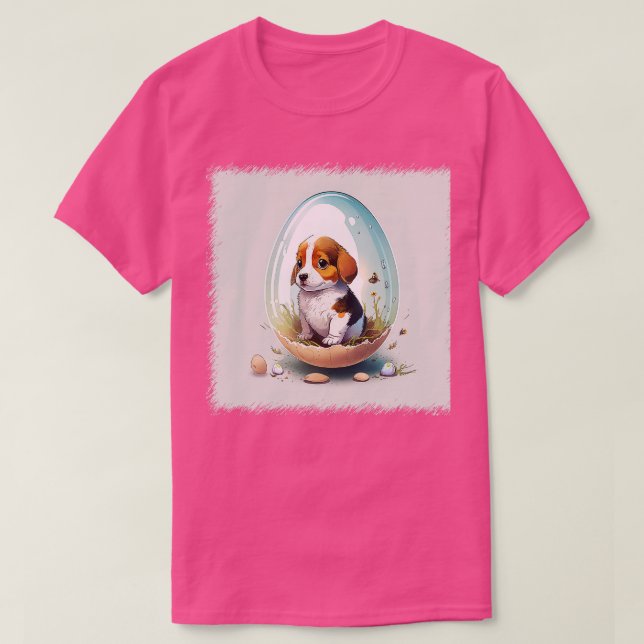 Hund im Ei 163 T-Shirt (Design vorne)
