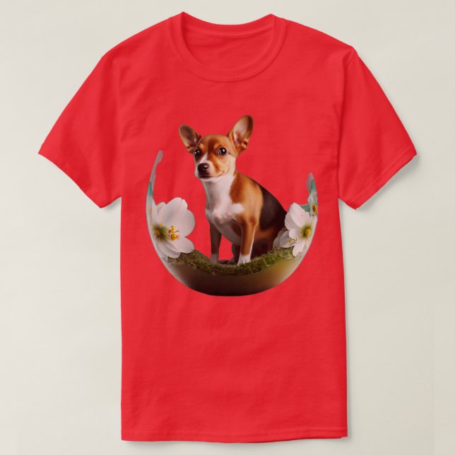Hund im Ei 166 T-Shirt (Design vorne)