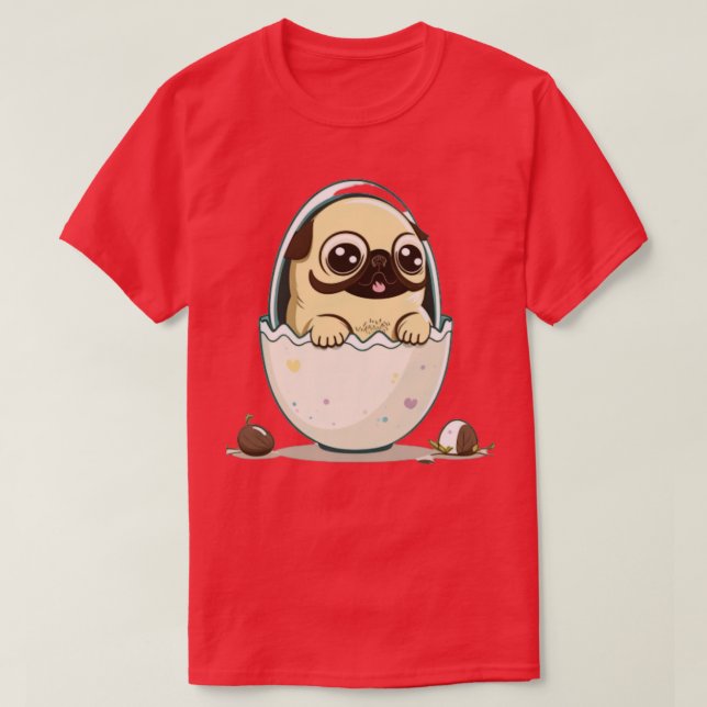 Hund im Ei 174 T-Shirt (Design vorne)