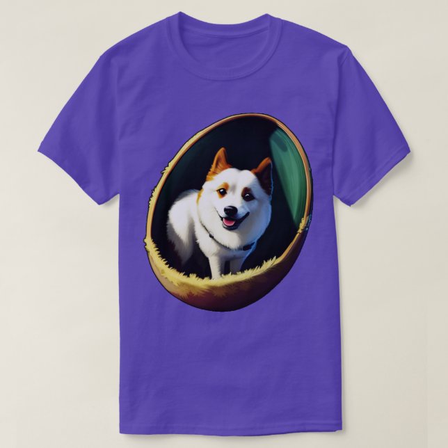 Hund im Ei 244 T-Shirt (Design vorne)