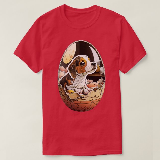 Hund im Ei 272 T-Shirt (Design vorne)