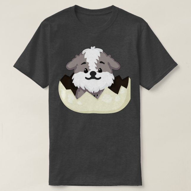 Hund im Ei 29 T-Shirt (Design vorne)