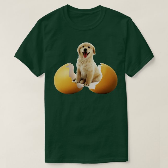 Hund im Ei 309 T-Shirt (Design vorne)