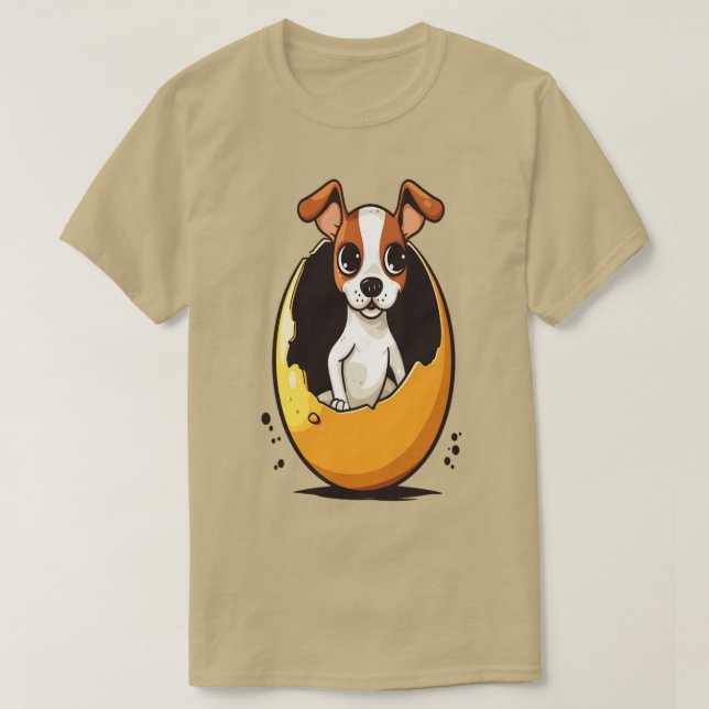 Hund im Ei 314 T-Shirt (Design vorne)