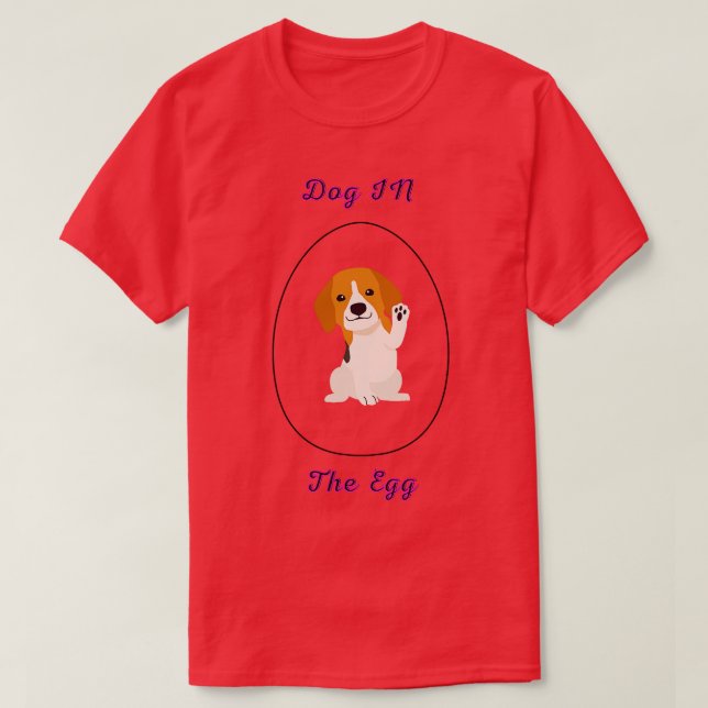 Hund im Ei 96 T-Shirt (Design vorne)