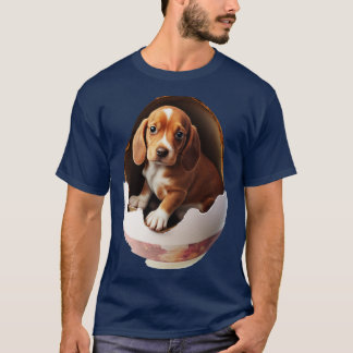 Hund im Ei Anubis japanese Sakura Cherry Bloss T-Shirt