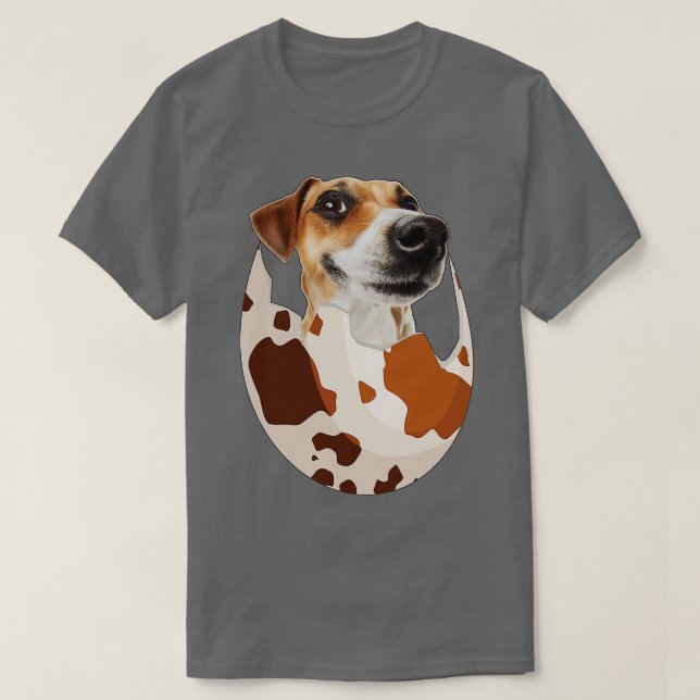 Hund im Ei ist das beste Geschenk für Ihre Lieben T-Shirt (Design vorne)