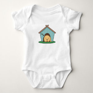 Hund im Hundehaus Baby Strampler
