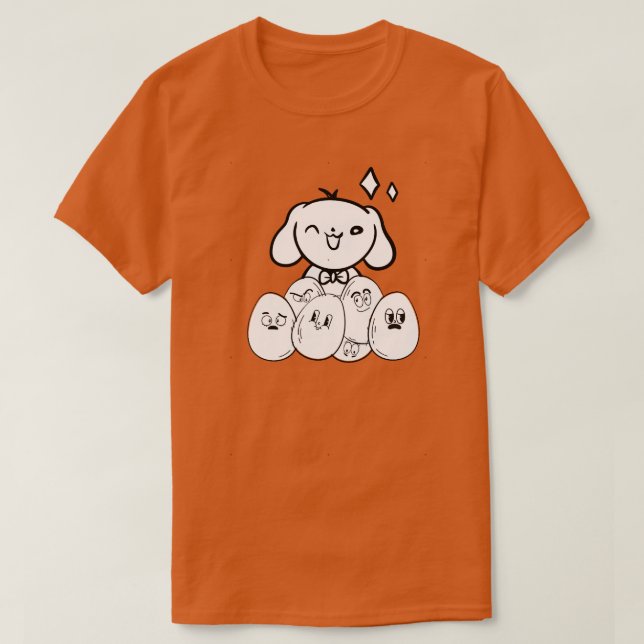 Hund in Eiern 37 T-Shirt (Design vorne)