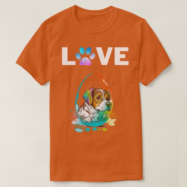 Hund in Eiern 4 T-Shirt (Design vorne)