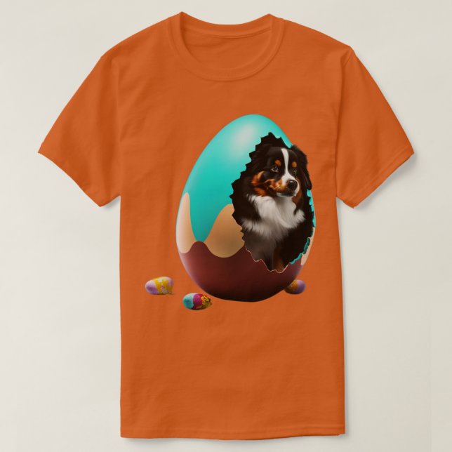 Hund in einem Ei 2 T-Shirt (Design vorne)