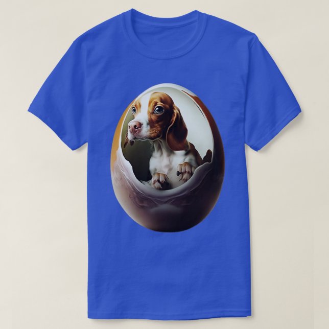 Hund in einem Ei 3 T-Shirt (Design vorne)