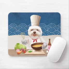 Hund in Koch Kochsuppe Mousepad
