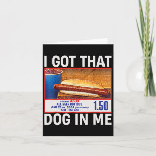 Hund In Mir Komischer Hotdogs Combo 4. Juli Karte