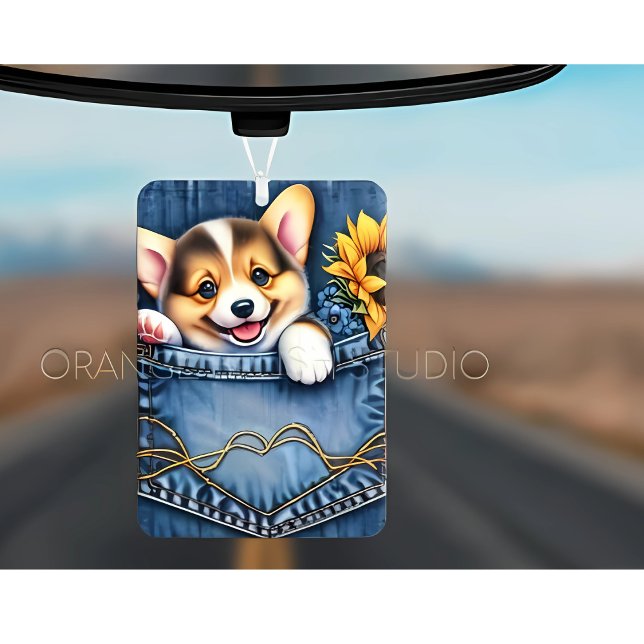 Hund in Pocket Autolufterfrischer (Von Creator hochgeladen)
