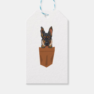 Hund in Pocket Funny Puppy for Dog Lovers Rottweil Geschenkanhänger