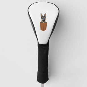 Hund in Pocket Funny Puppy für Hunde Liebhaber Ger Golf Headcover