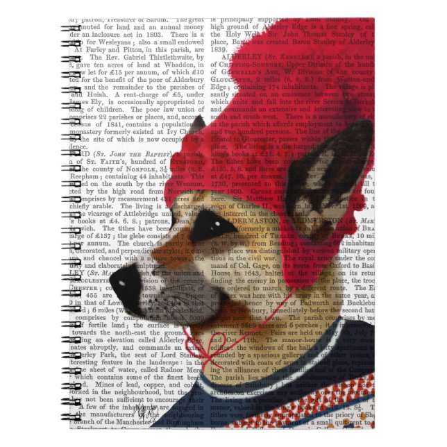 Hund in Ski Sweater 2 Notizblock (Vorderseite)