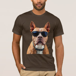 Hund in Sonnenbrille Bella+Leinwand Jersey T - Shi T-Shirt