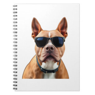 Hund in Sonnenbrille Spiral Notebook Notizblock