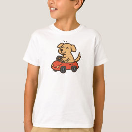 Hund in Spielzeugauto T-Shirt