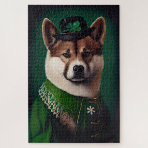 Hund in St. Patrick's Day Dress Puzzle
