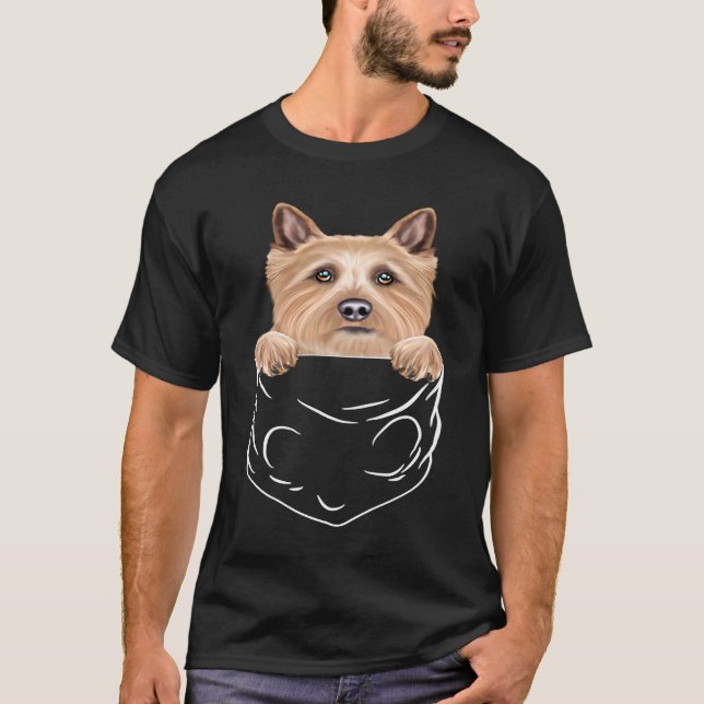 Hund In Tasche Norwich Terrier  Hund T-Shirt (Vorderseite)