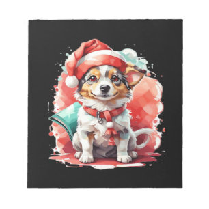 Hund in Weihnachtsmütze - Christmas Tale Oversized Notizblock