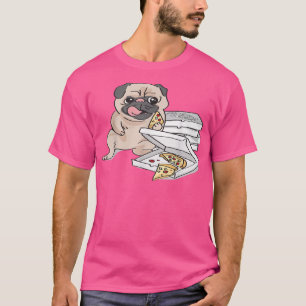 Hund isst eine Pizza T-Shirt