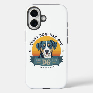 Hund ist ein großer Moment iPhone 16 Hülle