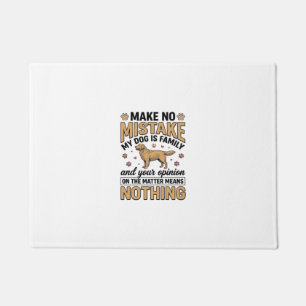 Hund ist Familie Vintage Retriever Typografie Desi Fußmatte
