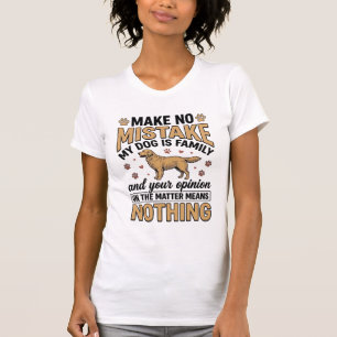 Hund ist Familie Vintage Retriever Typografie Desi T-Shirt