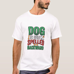 Hund ist Gott rückwärts buchstabiert Vintage Haust T-Shirt