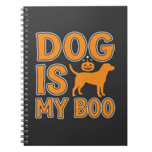 Hund ist mein Boo Halloween-Hund Notizblock