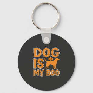 Hund ist mein Boo Halloween-Hund Schlüsselanhänger