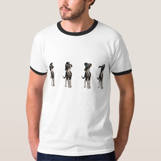 Hund ist verwirrt T-Shirt (Vorderseite)