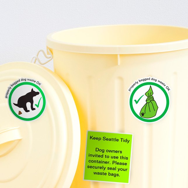 Hund Kackte OK Garbage kann Aufkleber (Von Creator hochgeladen)