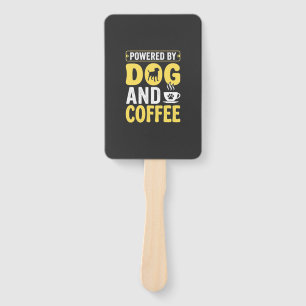 Hund Kaffee Liebhaber Angetrieben Von Design Fächer