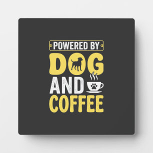 Hund Kaffee Liebhaber Angetrieben Von Design Fotoplatte