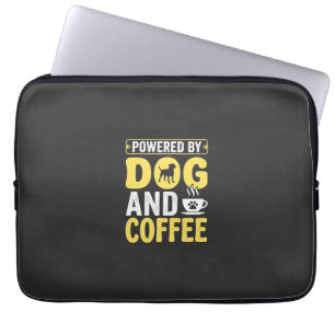 Hund Kaffee Liebhaber Powered By Design Laptopschutzhülle