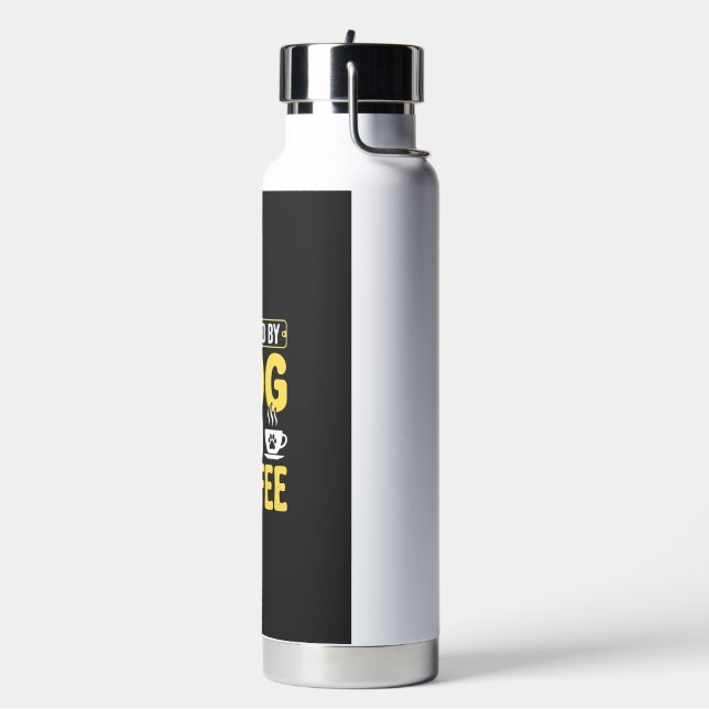 Hund Kaffee Liebhaber Powered By Design Trinkflasche (Links)
