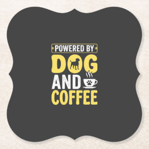 Hund Kaffee Liebhaber Powered By Design Untersetzer