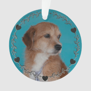 Hund Katze Haustier Foto Herzen Benutzerdefiniert Ornament