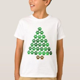 Hund/Katze Weihnachtsbaum T-Shirt