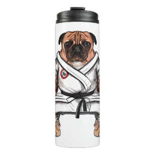 Hund kennt Karate Thermosbecher