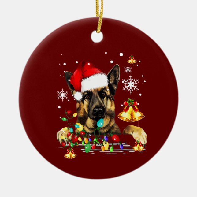 Hund Keramik Ornament (Vorne)