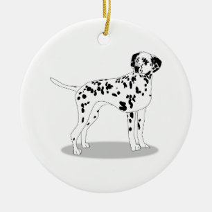 Hund Keramik Ornament