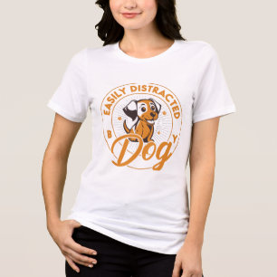 Hund Klein aber mächtig Tri-Blend Shirt